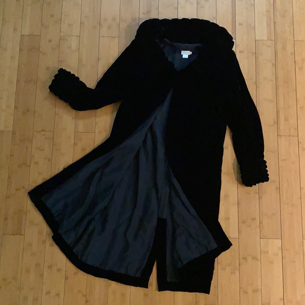 Vintage Velvet Coat from Yellow Lotus Santa Monica Pockets Goth Christmas S